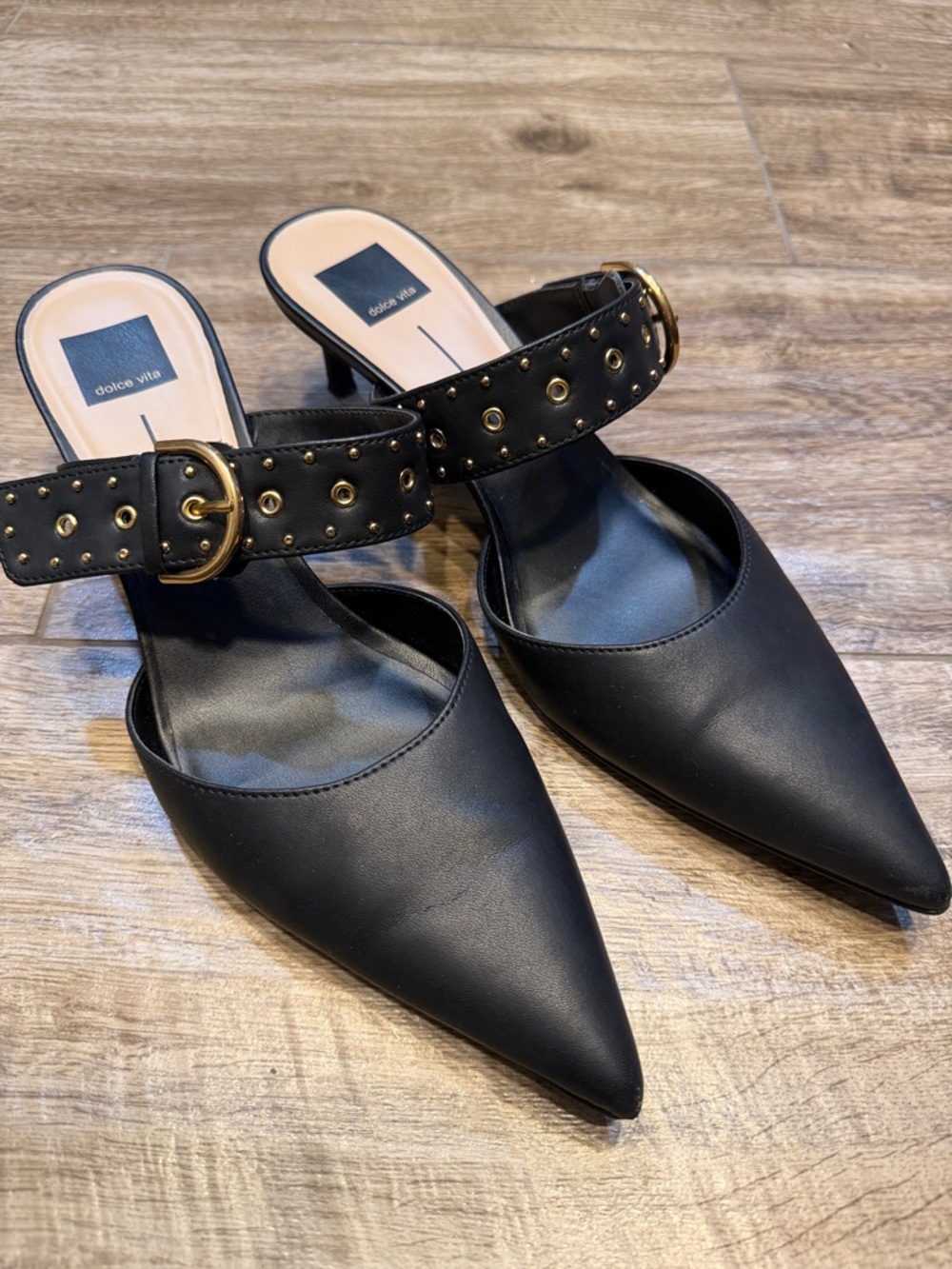 DOLCE VITA KARLYN Pointed-Toe Mule Heels SZ 12 - Picture 8 of 8